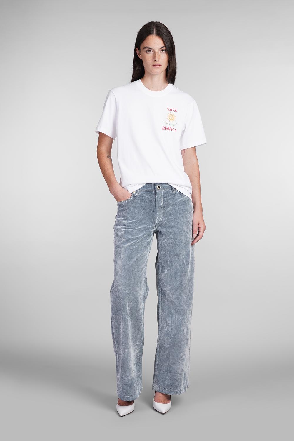 Deliberti Casablanca T-shirt in cotone bianco cod. 403116 - Deliberti The Luxury Shopping Saldi Di Fabbrica