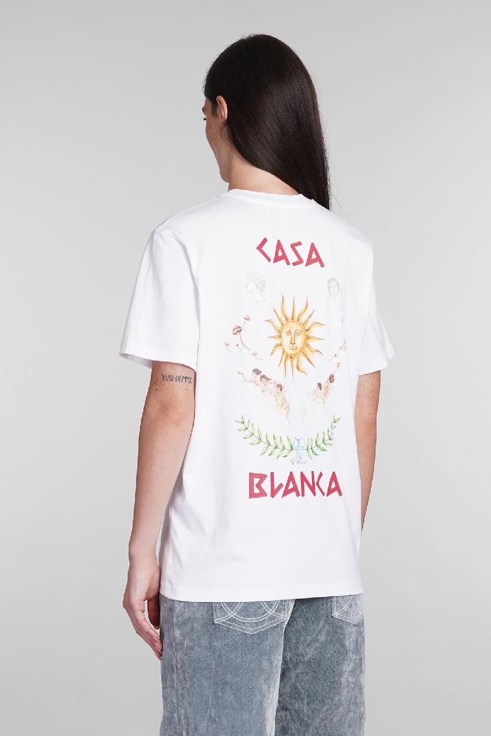 Deliberti Casablanca T-shirt in cotone bianco cod. 403116 - Deliberti The Luxury Shopping Saldi Di Fabbrica