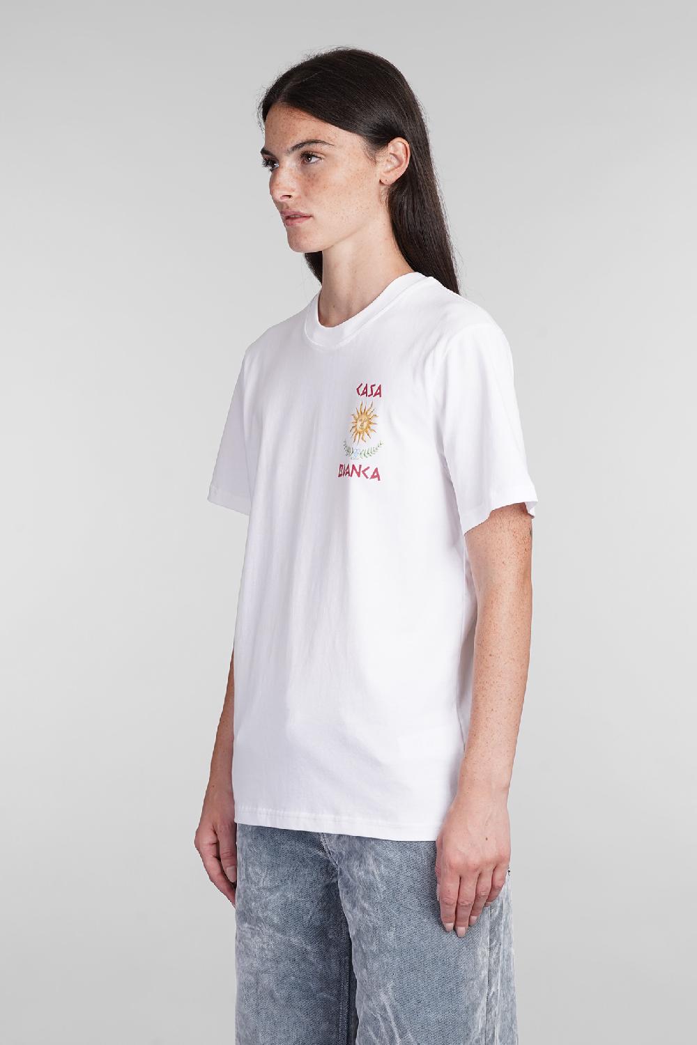 Deliberti Casablanca T-shirt in cotone bianco cod. 403116 - Deliberti The Luxury Shopping Saldi Di Fabbrica