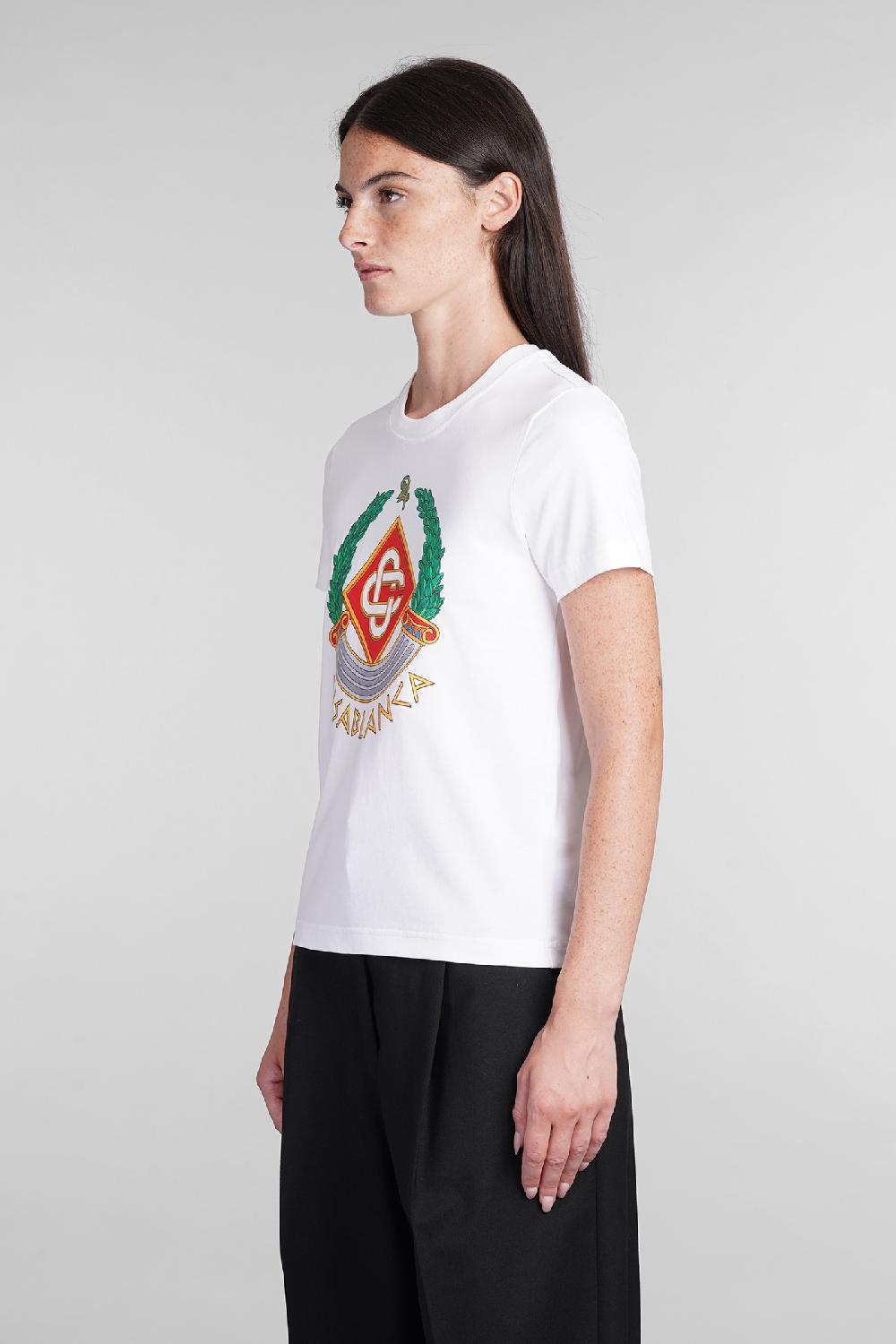 Deliberti Casablanca T-shirt in cotone bianco cod. 403117 - Deliberti The Luxury Shopping I Più Venduti