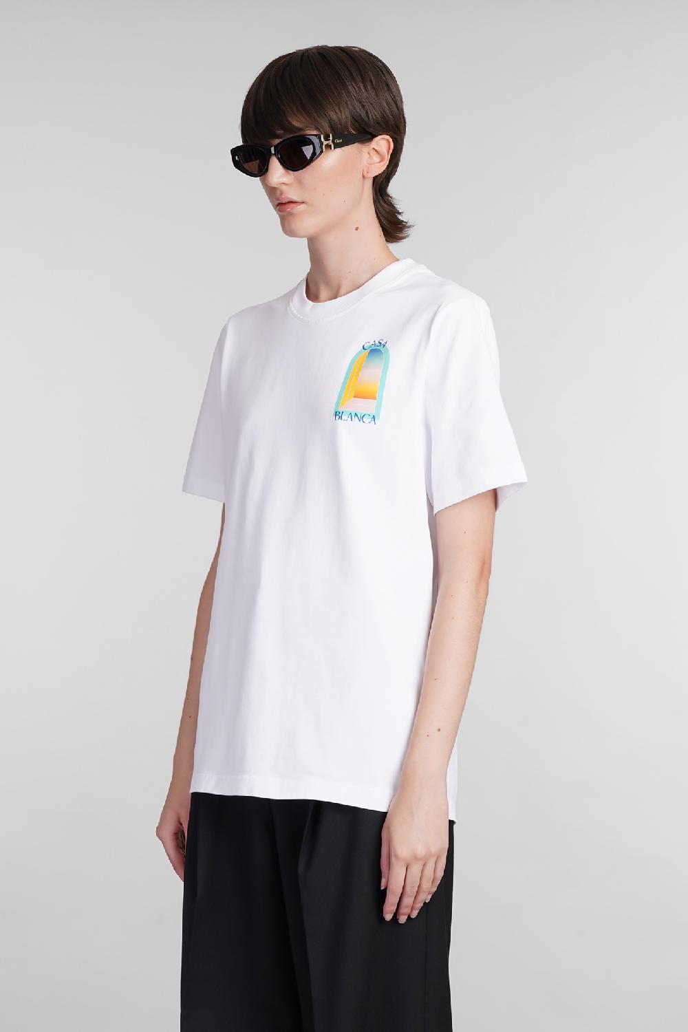 Deliberti Casablanca T-shirt in cotone bianco cod. 402434 - Deliberti The Luxury Shopping Vendite Flash