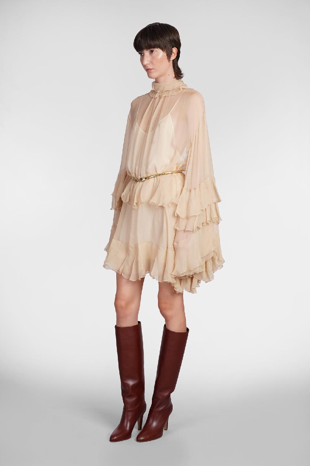 Deliberti Chloé Abito in seta beige cod. 404202 - Deliberti The Luxury Shopping 2025