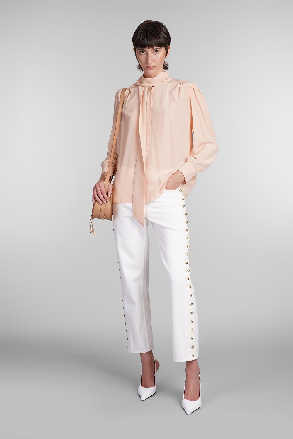 Deliberti Chloé Camicia in seta rosa cod. 404206 - Deliberti The Luxury Shopping In Linea