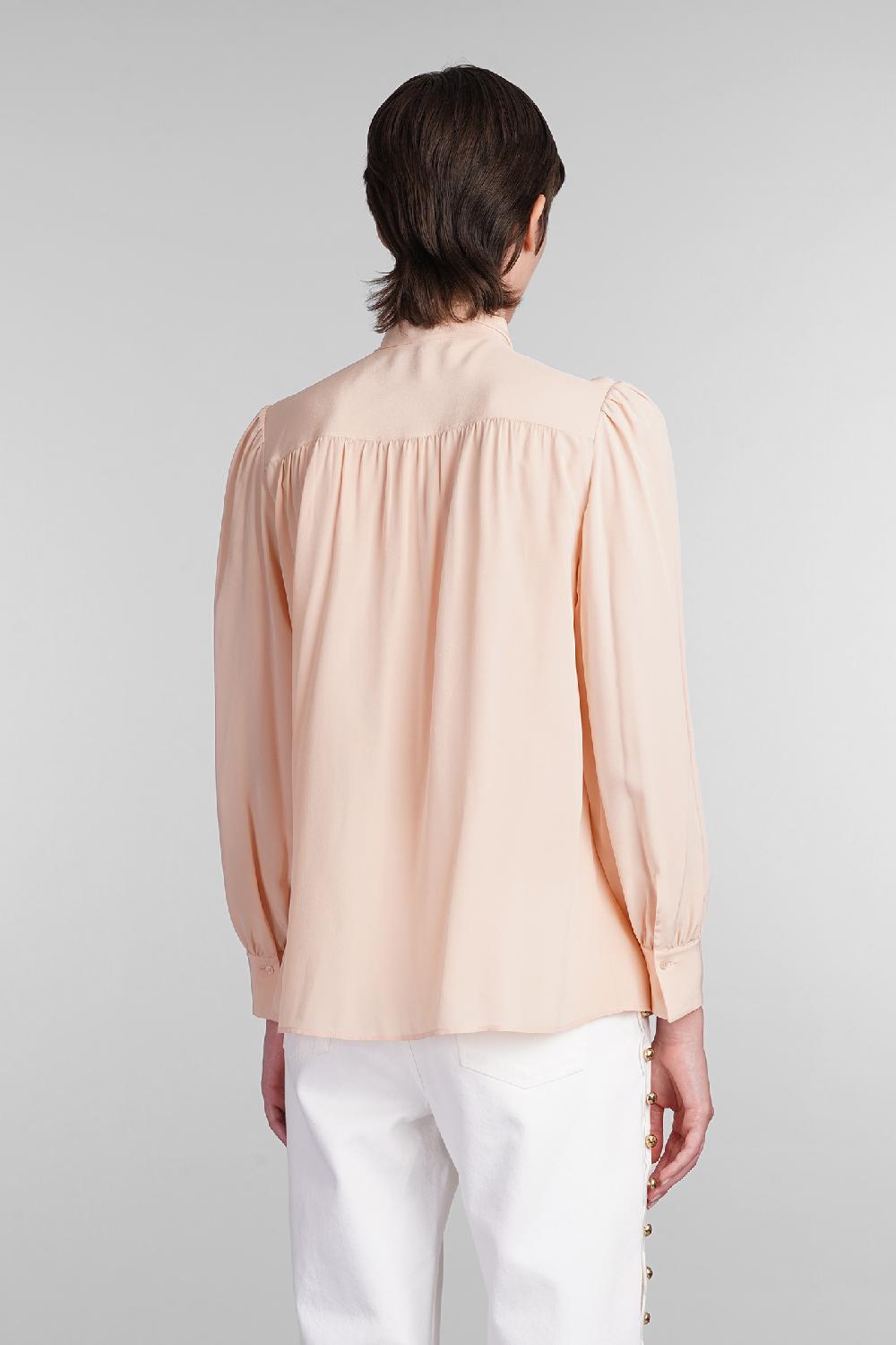 Deliberti Chloé Camicia in seta rosa cod. 404206 - Deliberti The Luxury Shopping In Linea