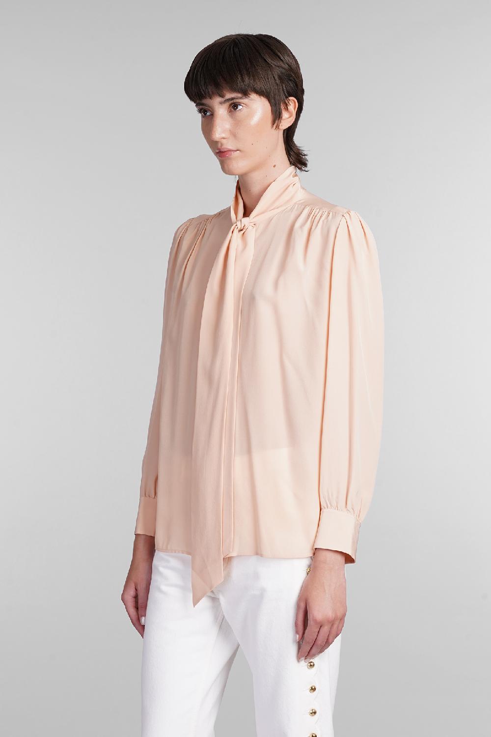Deliberti Chloé Camicia in seta rosa cod. 404206 - Deliberti The Luxury Shopping In Linea