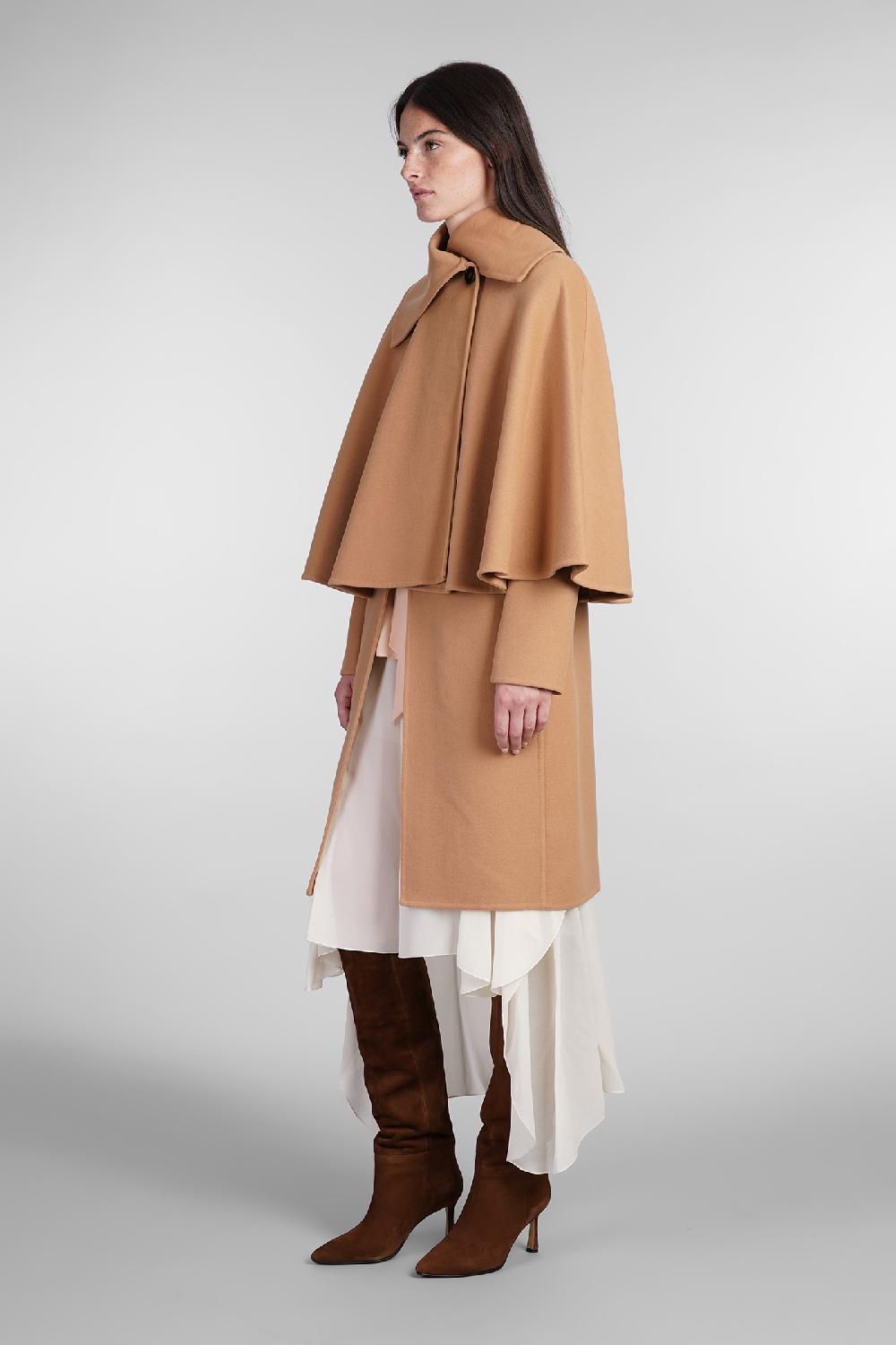 Deliberti Chloé Cappotto in lana e cashmere cammello cod. 404207 - Deliberti The Luxury Shopping Nuovo
