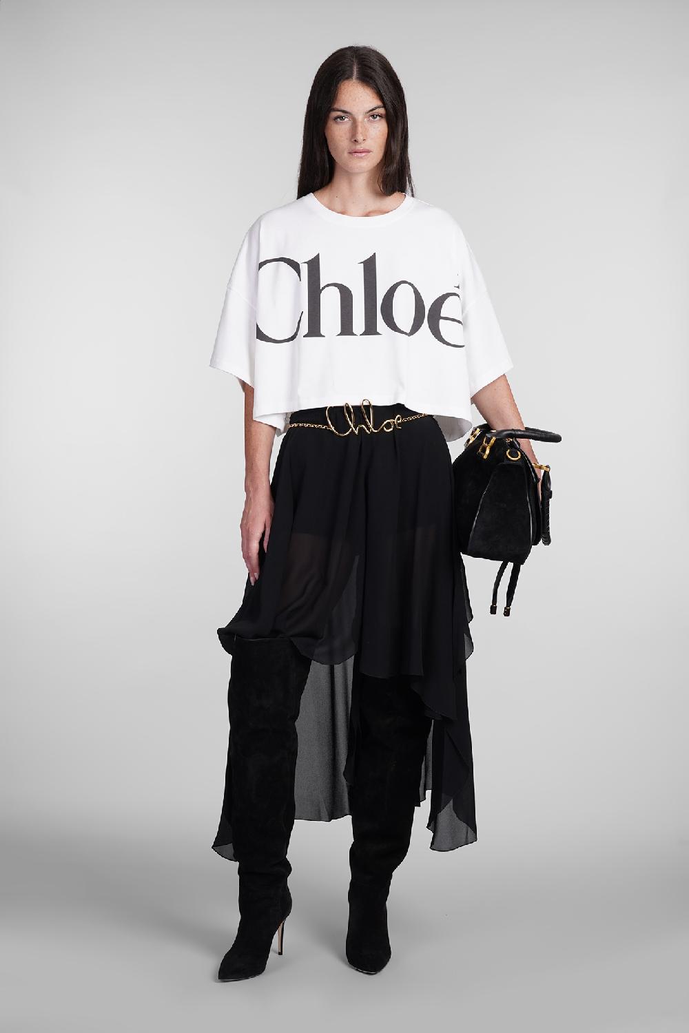 Deliberti Chloé T-shirt in cotone bianco cod. 404209 - Deliberti The Luxury Shopping Vendita