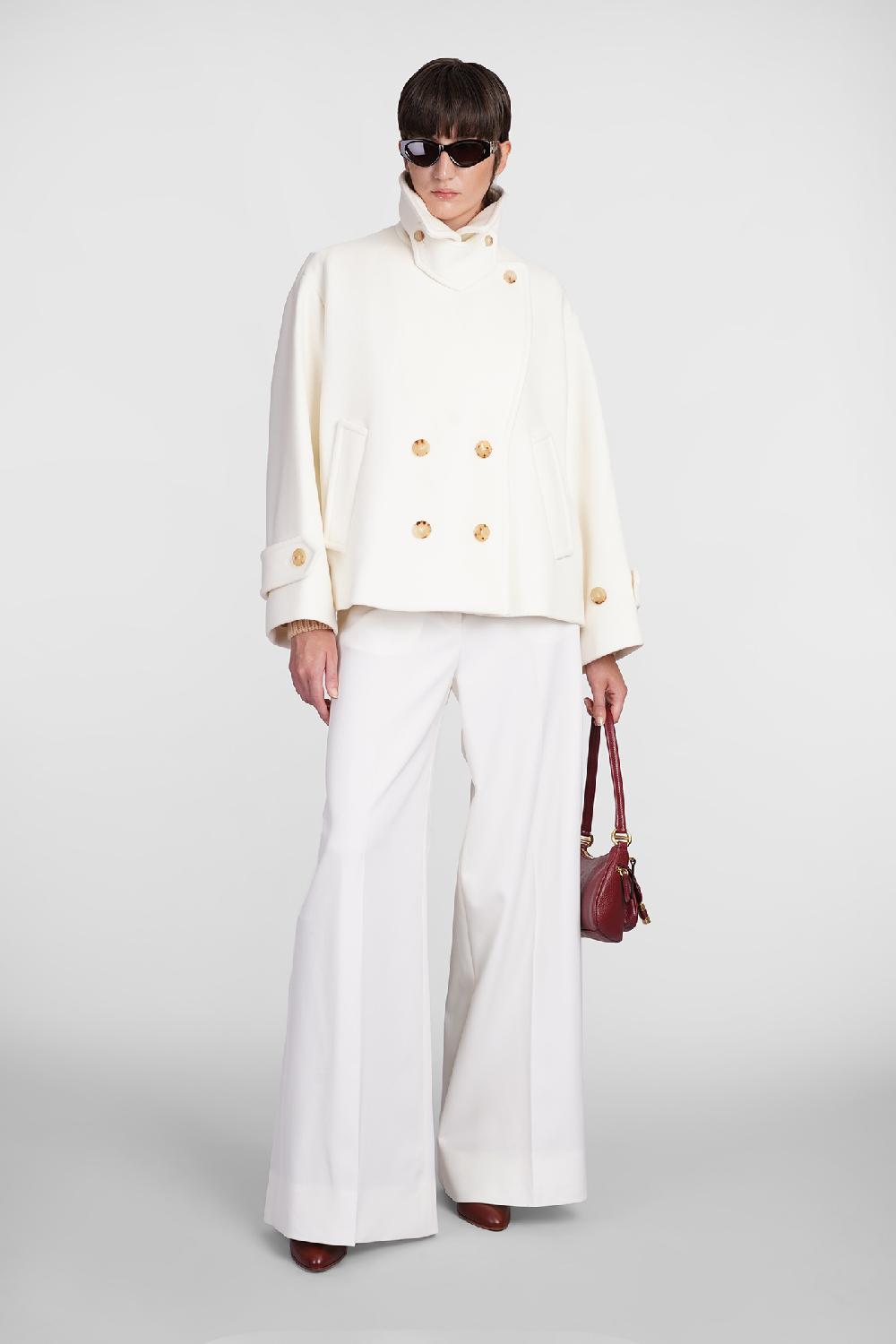 Deliberti Chloé Cappotto in lana beige cod. 406243 - Deliberti The Luxury Shopping Offerte stagionali