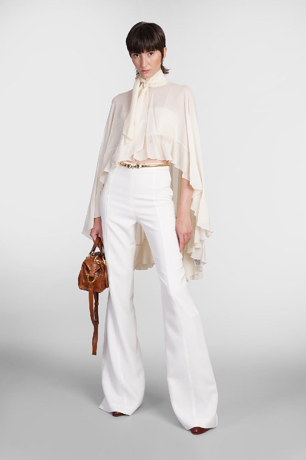 Deliberti Chloé Blusa in seta beige cod. 406244 - Deliberti The Luxury Shopping Soddisfazione Garantita