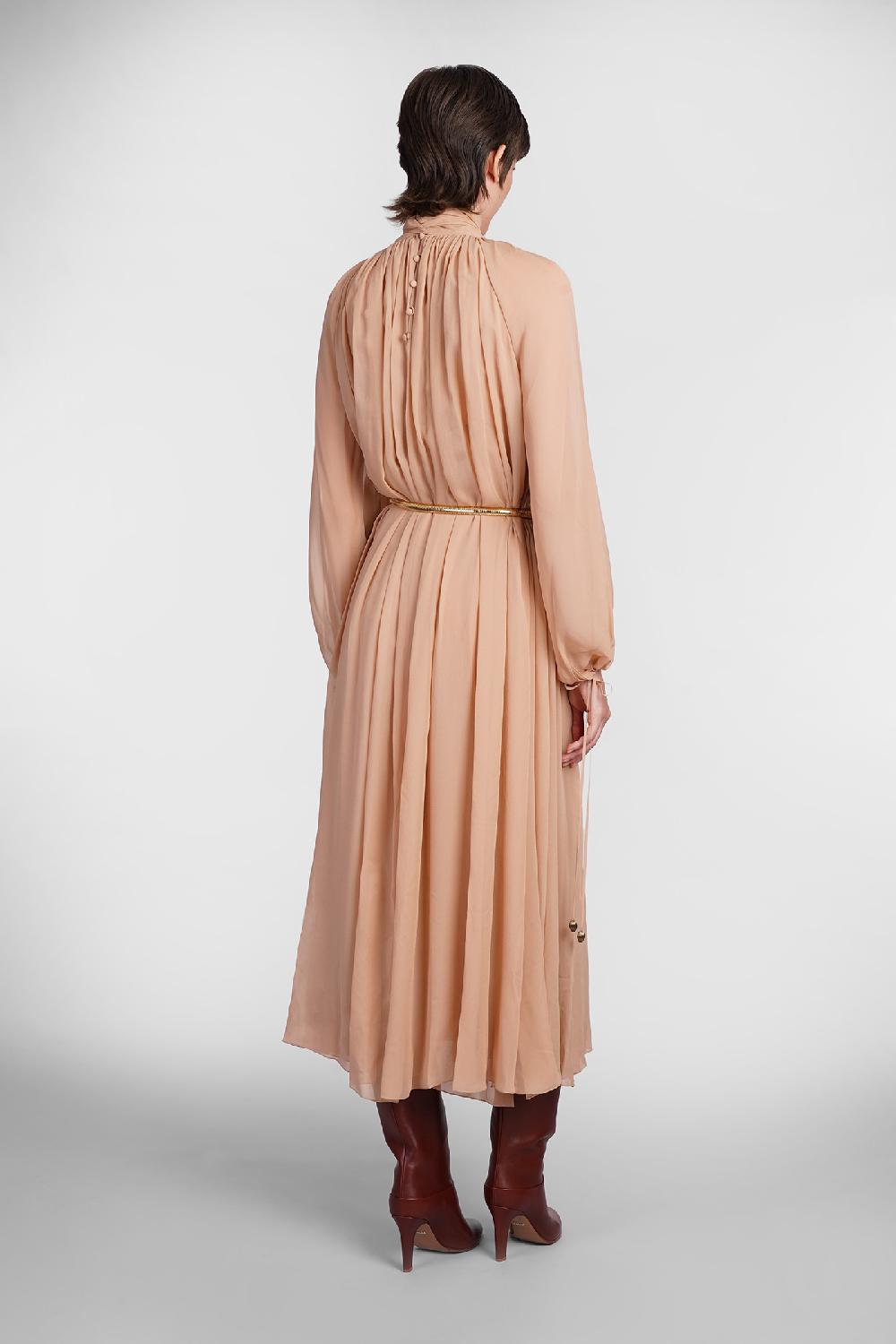Deliberti Chloé Abito in seta rosa cod. 406245 - Deliberti The Luxury Shopping Qualità Garantita