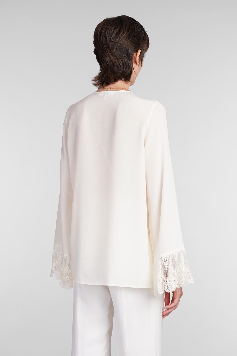 Deliberti Chloé Blusa in seta beige cod. 406246 - Deliberti The Luxury Shopping Offerte speciali