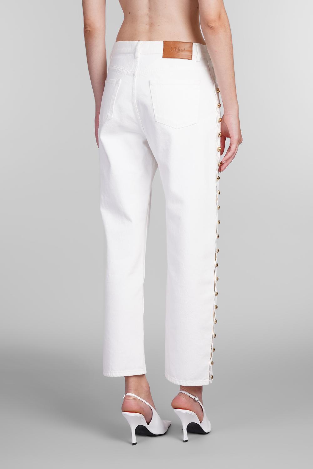 Deliberti Chloé Jeans in denim bianco cod. 404211 - Deliberti The Luxury Shopping Enormi risparmi