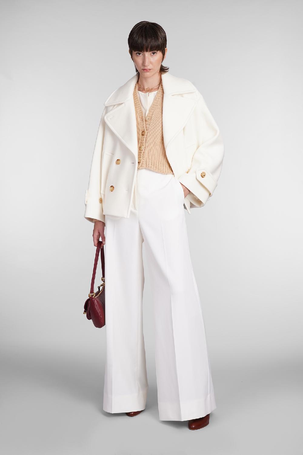 Deliberti Chloé Cardigan in lana cipria cod. 406258 - Deliberti The Luxury Shopping Promozione Limitata