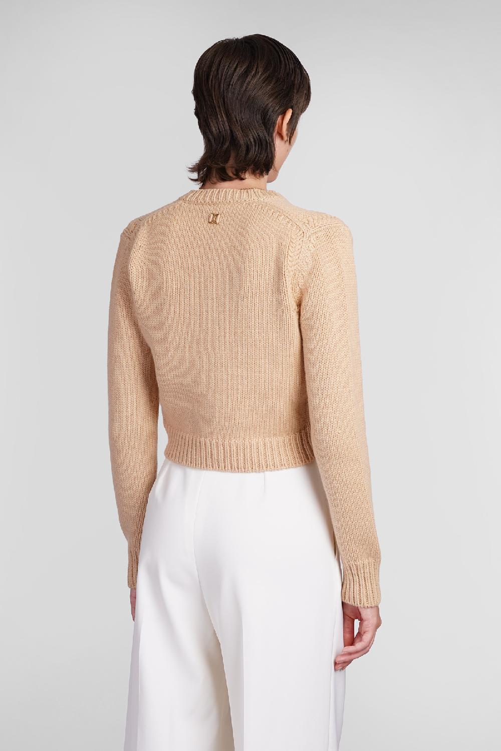 Deliberti Chloé Cardigan in lana cipria cod. 406258 - Deliberti The Luxury Shopping Promozione Limitata