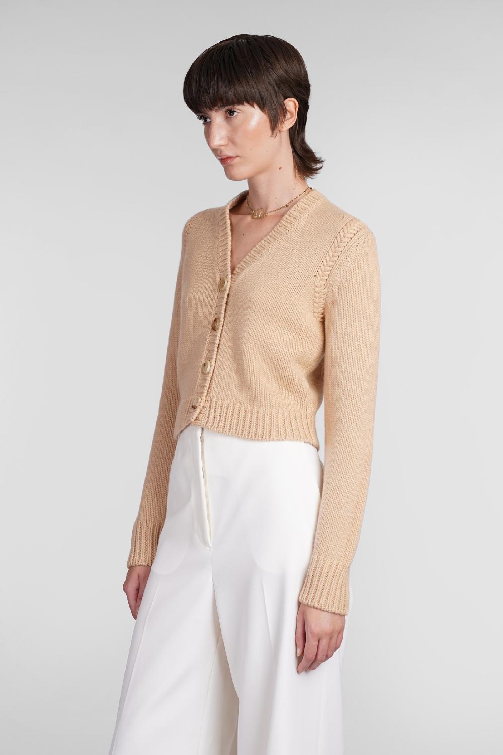 Deliberti Chloé Cardigan in lana cipria cod. 406258 - Deliberti The Luxury Shopping Promozione Limitata
