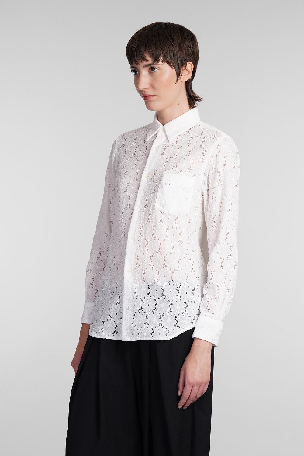 Deliberti Comme des Garcons Camicia in nylon bianco cod. 407125 - Deliberti The Luxury Shopping Affare Del Giorno