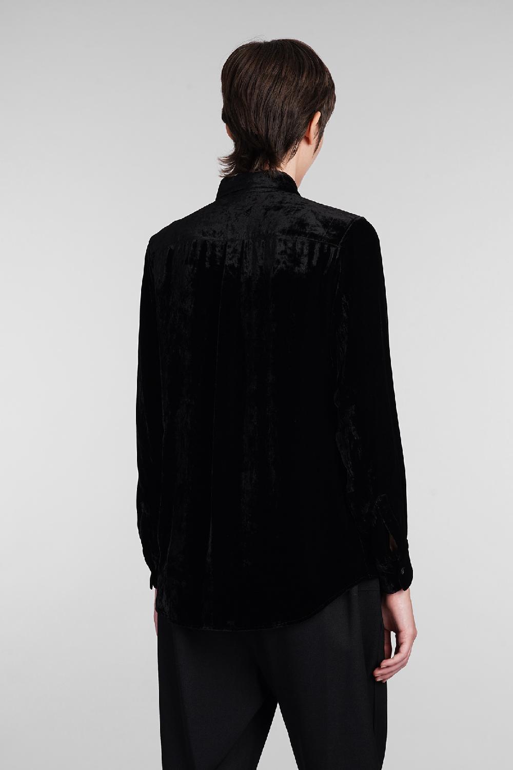 Deliberti Comme des Garcons Camicia in rayon nero cod. 407126 - Deliberti The Luxury Shopping Prezzo Ridotto