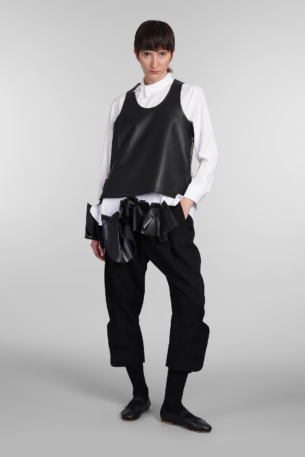 Deliberti Comme des Garcons Topwear in poliuretano nero cod. 406922 - Deliberti The Luxury Shopping Sconto