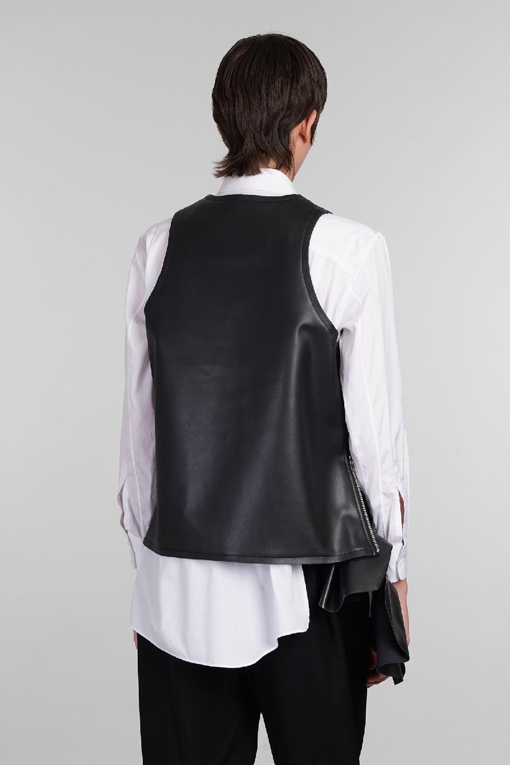 Deliberti Comme des Garcons Topwear in poliuretano nero cod. 406922 - Deliberti The Luxury Shopping Sconto