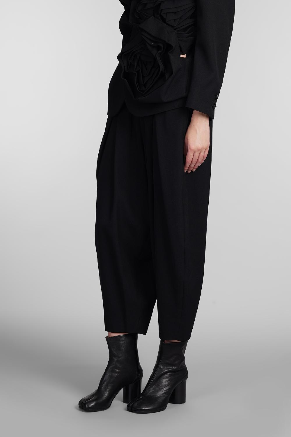 Deliberti Comme des Garcons Pantalone in lana nera cod. 406925 - Deliberti The Luxury Shopping Online