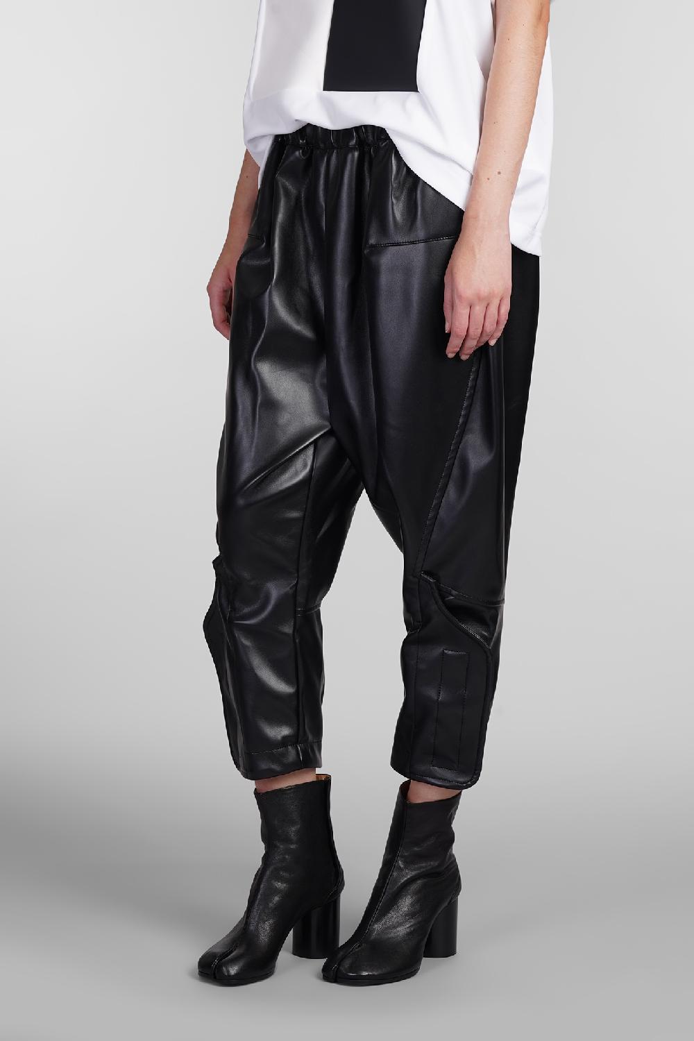 Deliberti Comme des Garcons Pantalone in poliuretano nero cod. 406926 - Deliberti The Luxury Shopping Outlet
