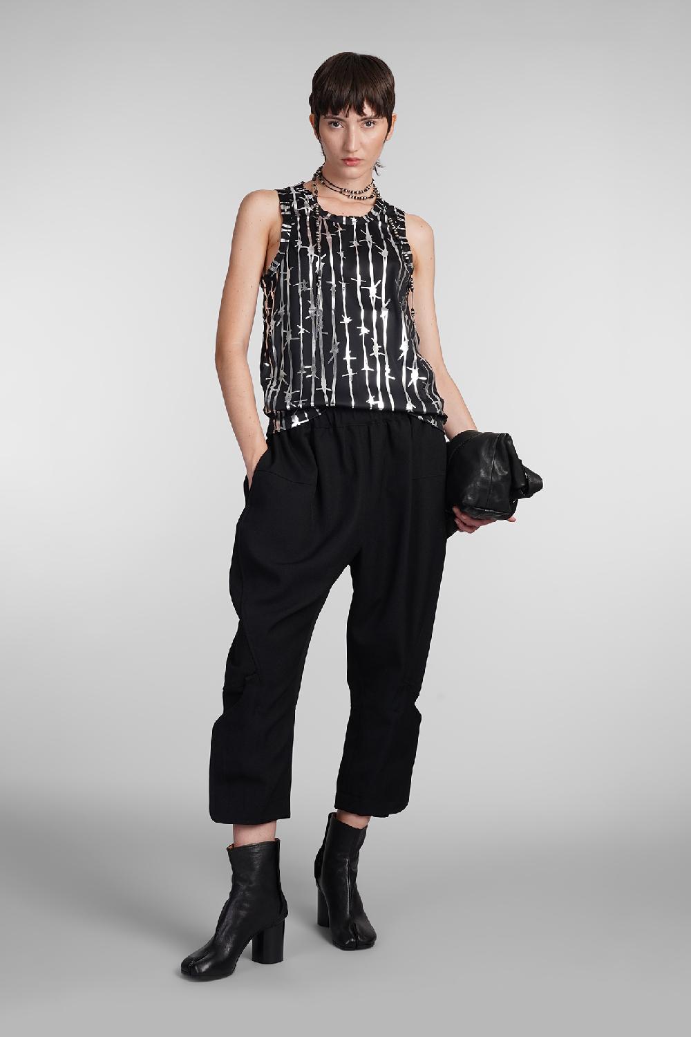 Deliberti Comme des Garcons Topwear in poliestere nero cod. 406927 - Deliberti The Luxury Shopping In Vendita