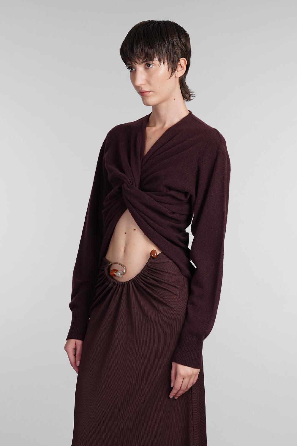 Deliberti Christopher Esber Maglia in cashmere bordeaux cod. 407677 - Deliberti The Luxury Shopping Hotsell