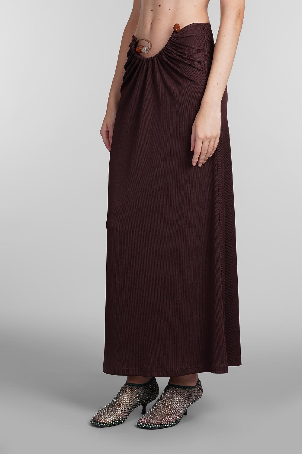 Deliberti Christopher Esber Gonna in poliestere bordeaux cod. 407680 - Deliberti The Luxury Shopping Saldi Di Fabbrica