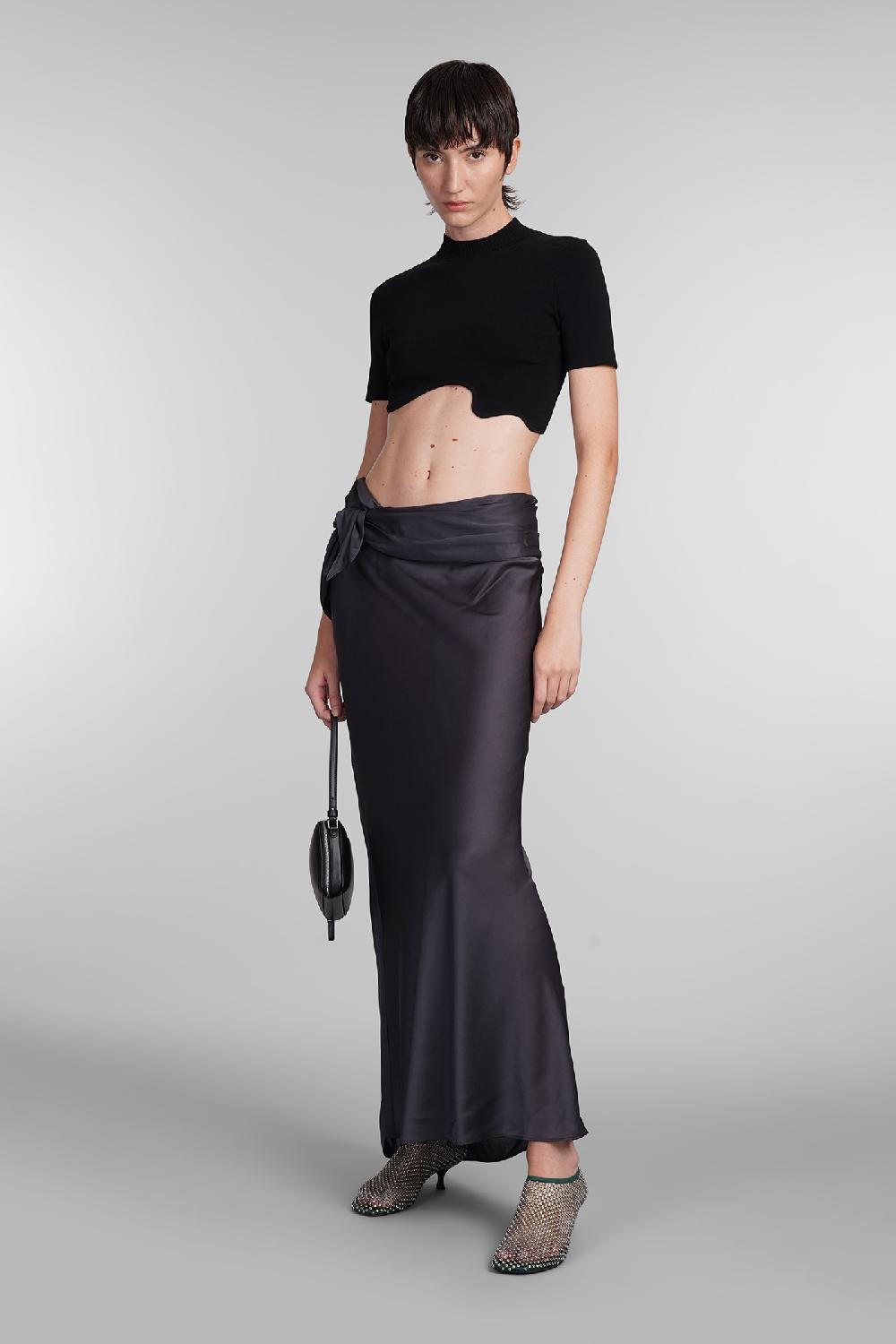 Deliberti Christopher Esber Gonna in seta grigia cod. 407682 - Deliberti The Luxury Shopping Vendite Flash