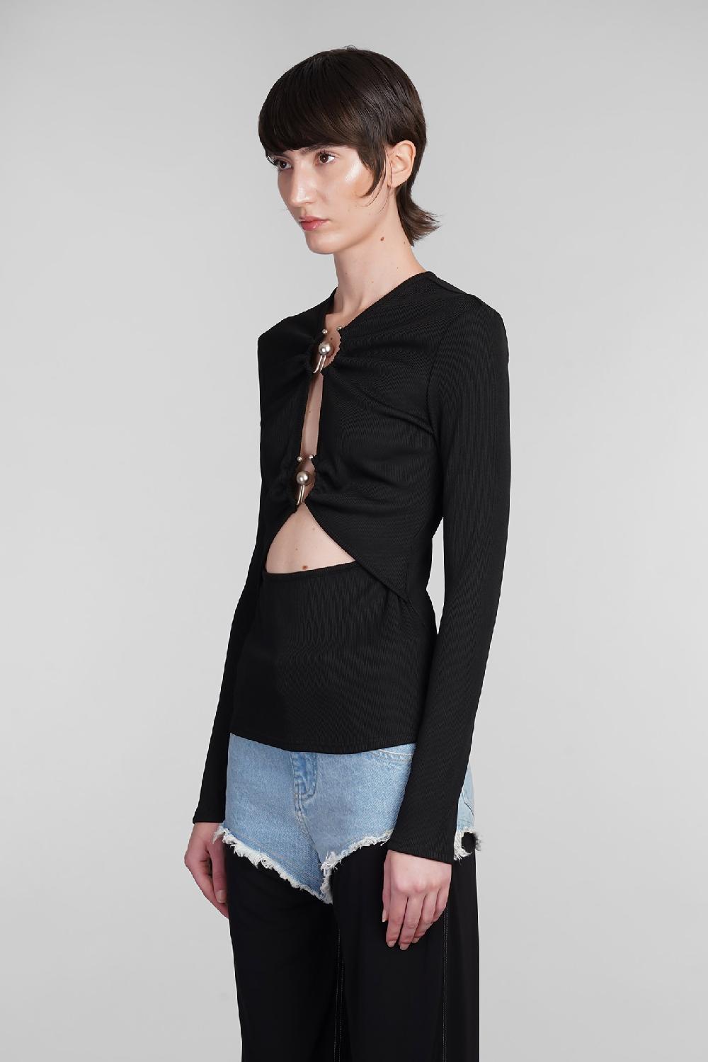 Deliberti Christopher Esber Topwear in poliestere nero cod. 402360 - Deliberti The Luxury Shopping 2025