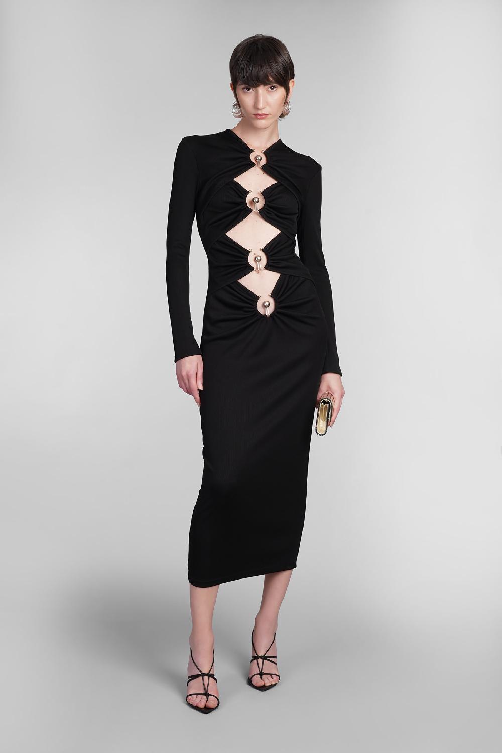 Deliberti Christopher Esber Abito in poliestere nero cod. 402361 - Deliberti The Luxury Shopping In Linea