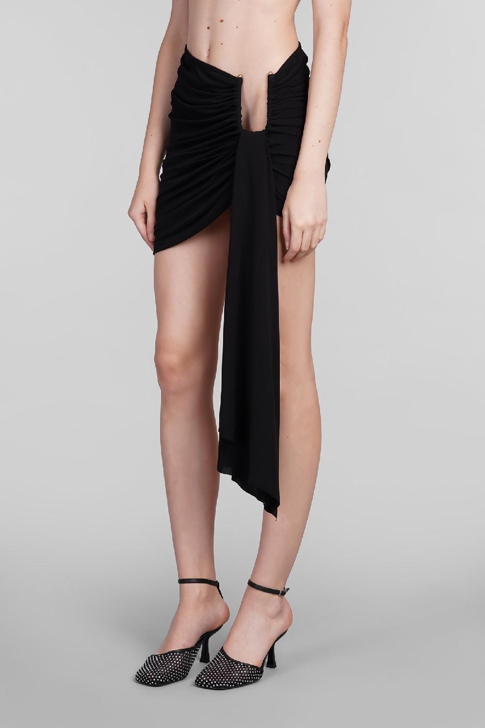 Deliberti Christopher Esber Gonna in viscosa nera cod. 402362 - Deliberti The Luxury Shopping Nuovo