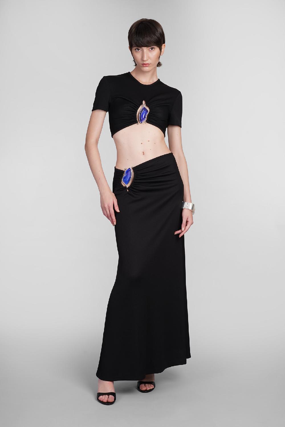 Deliberti Christopher Esber Gonna in poliestere nero cod. 402371 - Deliberti The Luxury Shopping Soddisfazione Garantita