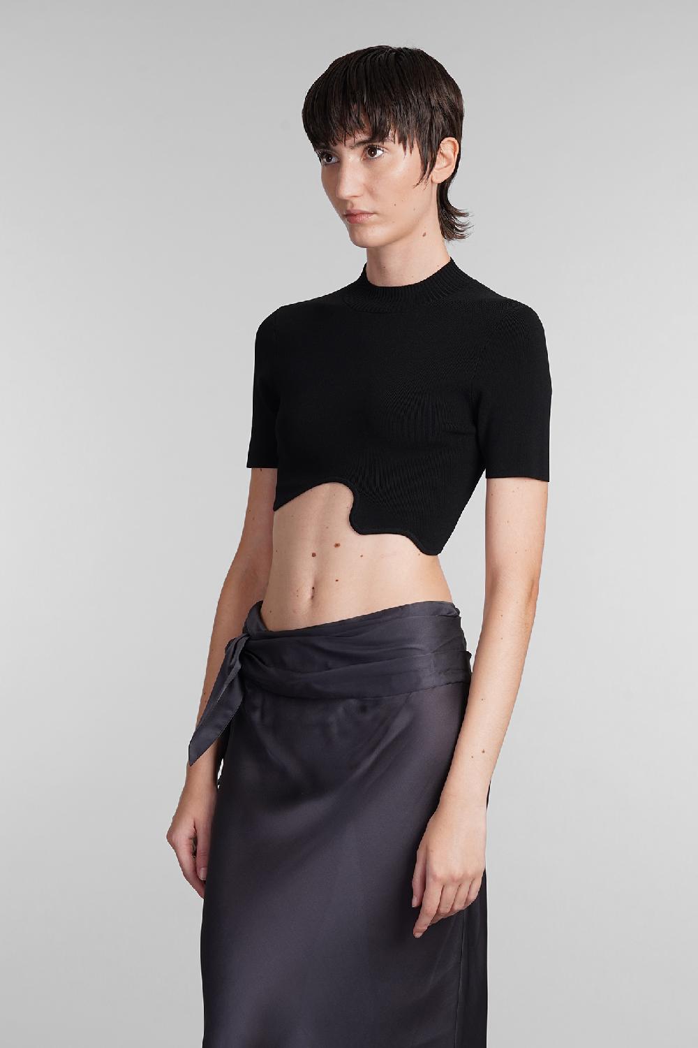 Deliberti Christopher Esber Topwear in viscosa nera cod. 402375 - Deliberti The Luxury Shopping Pezzi Unici