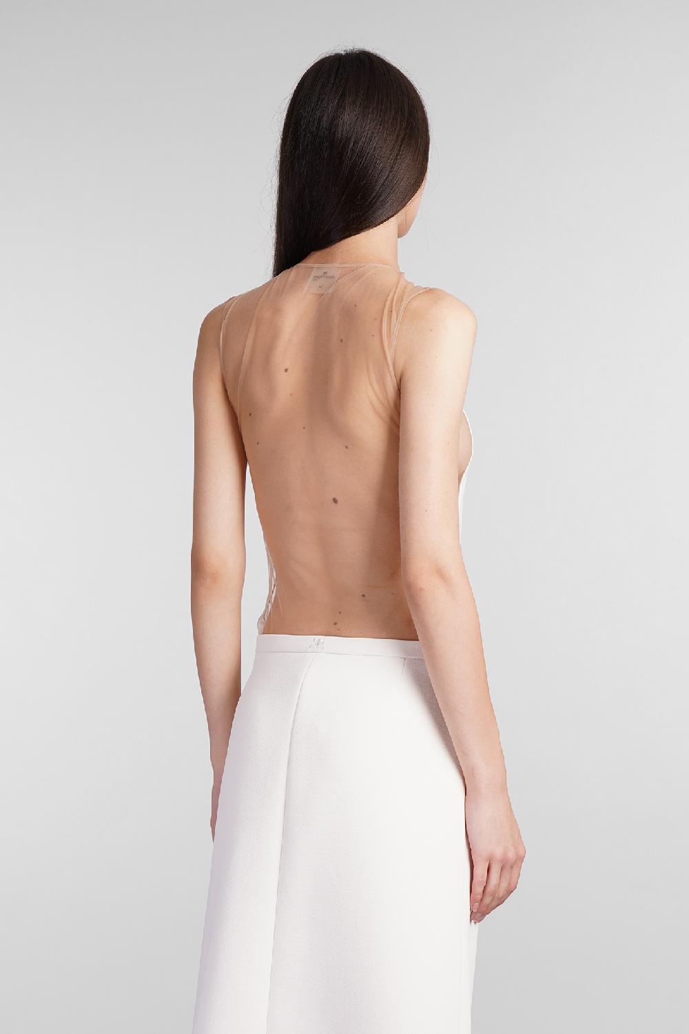 Deliberti Courreges Body in poliestere bianco cod. 409189 - Deliberti The Luxury Shopping Acquista Ora