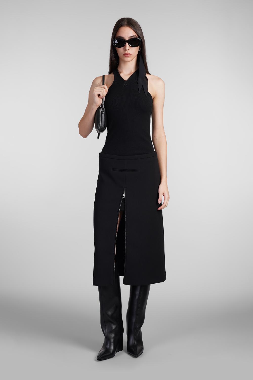 Deliberti Courreges Topwear in cotone nero cod. 408566 - Deliberti The Luxury Shopping Prezzo Ridotto