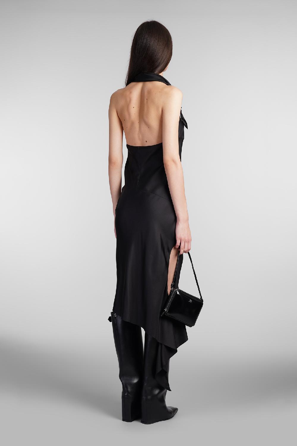 Deliberti Courreges Abito in seta nera cod. 409346 - Deliberti The Luxury Shopping Sottocosto