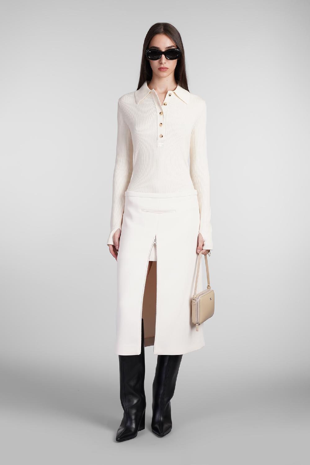 Deliberti Courreges Polo in cotone beige cod. 408569 - Deliberti The Luxury Shopping Convenienza