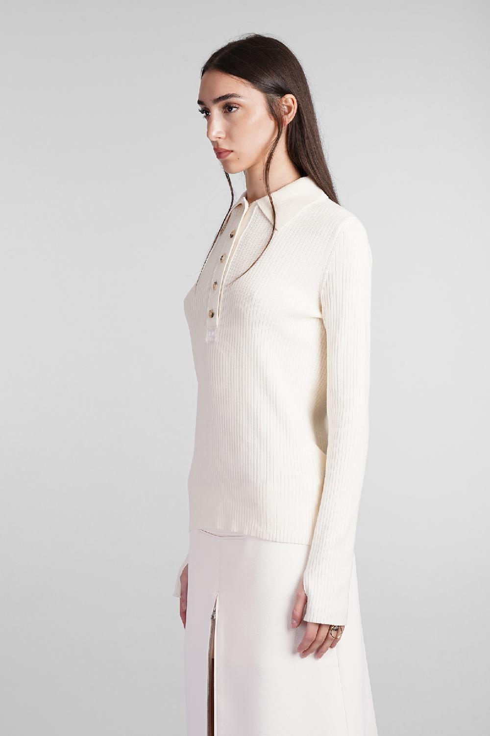Deliberti Courreges Polo in cotone beige cod. 408569 - Deliberti The Luxury Shopping Convenienza
