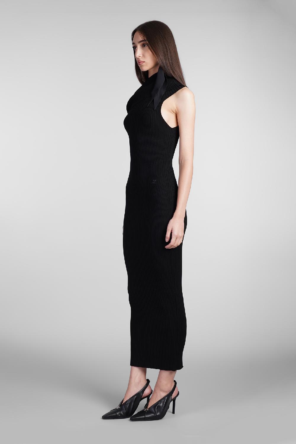 Deliberti Courreges Abito in viscosa nera cod. 408570 - Deliberti The Luxury Shopping Novità