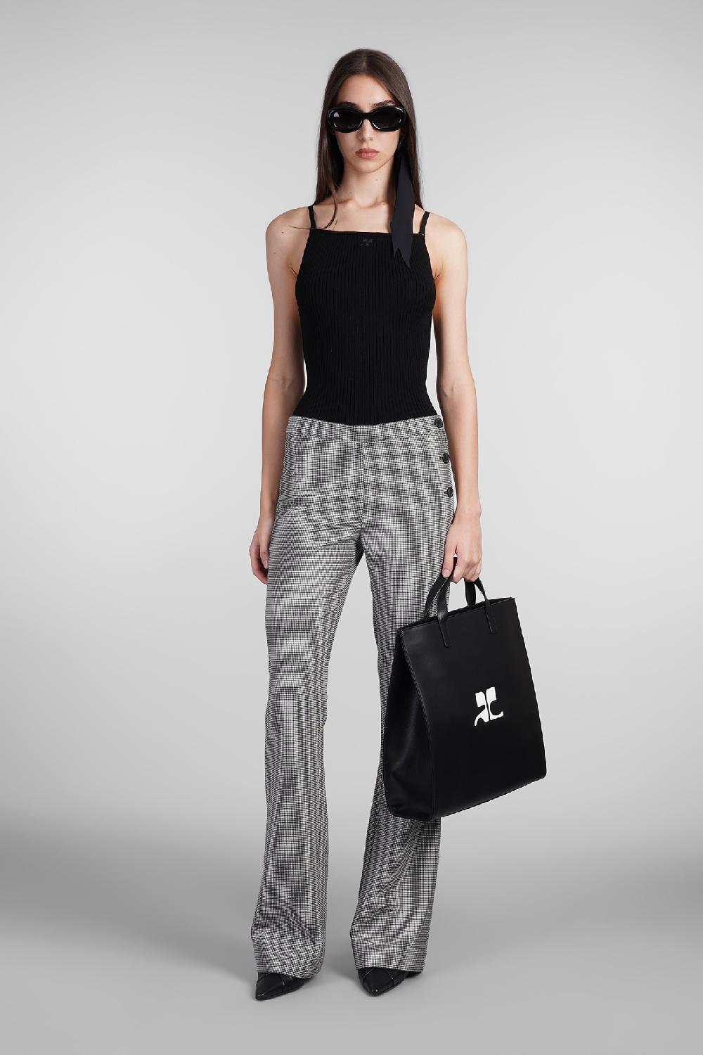 Deliberti Courreges Canotta in viscosa nera cod. 408571 - Deliberti The Luxury Shopping Presa
