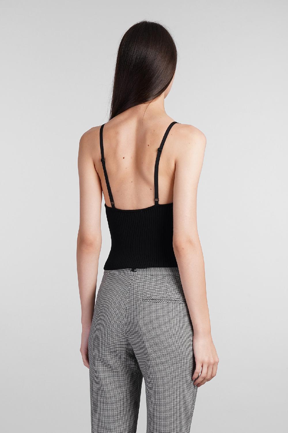 Deliberti Courreges Canotta in viscosa nera cod. 408571 - Deliberti The Luxury Shopping Presa