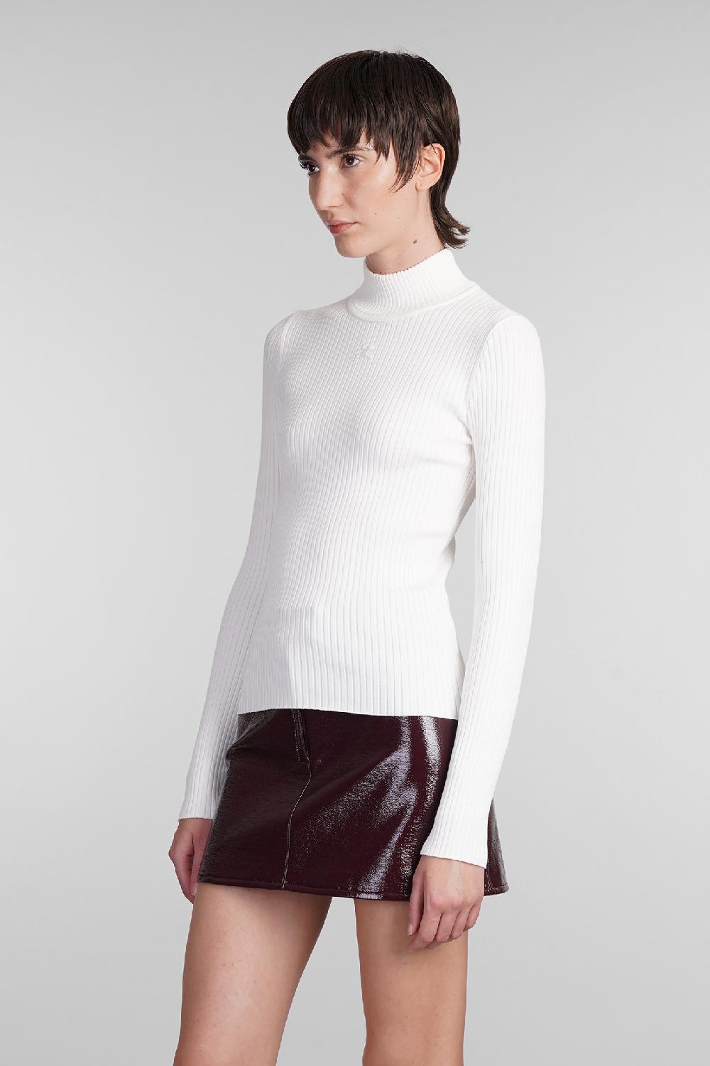 Deliberti Courreges Maglia in viscosa bianca cod. 408092 - Deliberti The Luxury Shopping Sconto