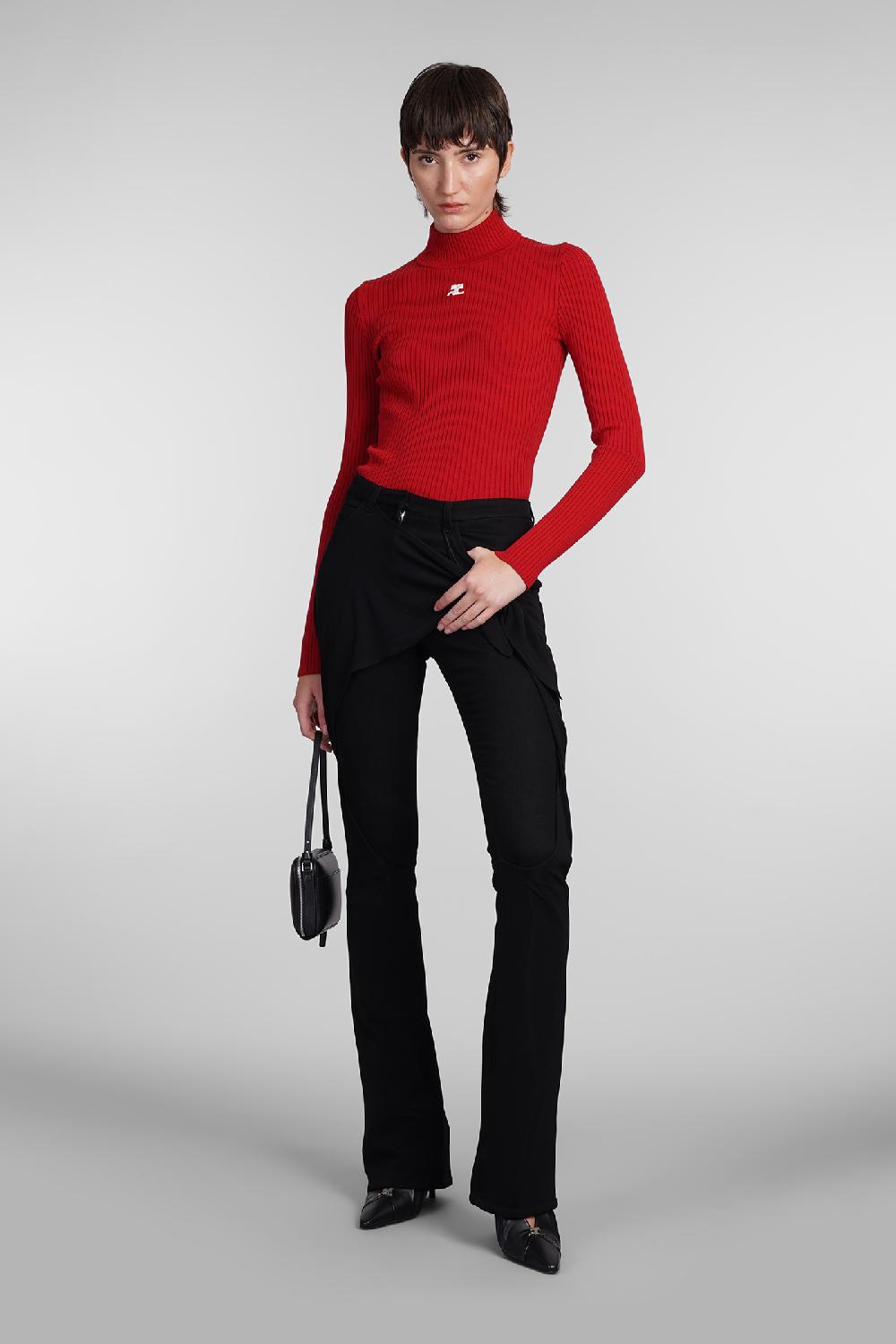 Deliberti Courreges Maglia in viscosa rossa cod. 408093 - Deliberti The Luxury Shopping Offerta