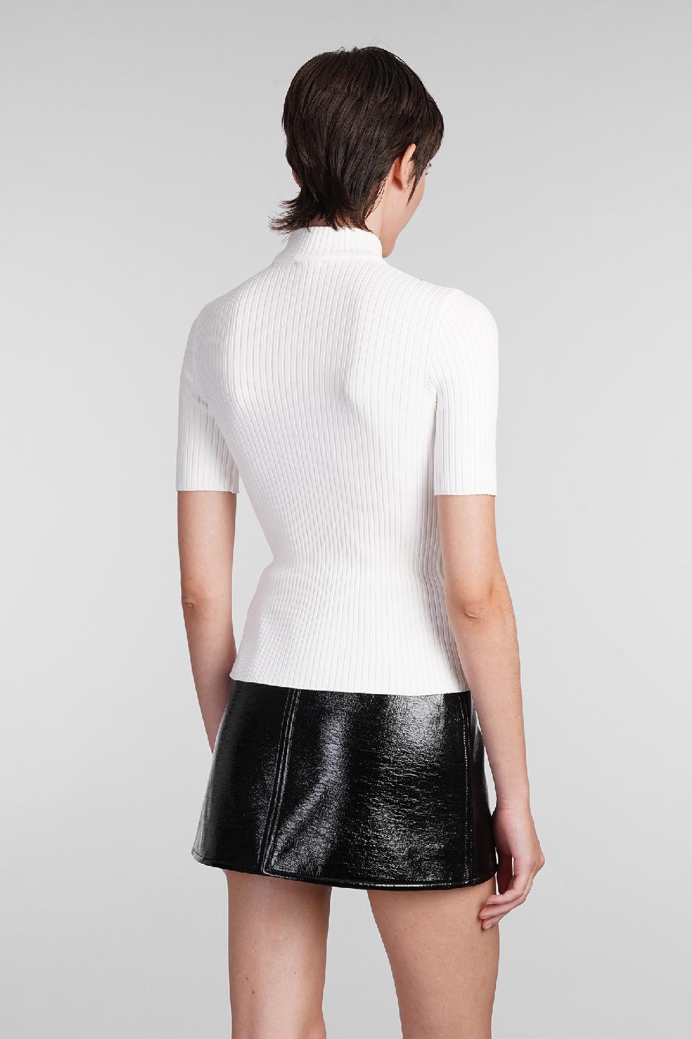 Deliberti Courreges Maglia in viscosa bianca cod. 408095 - Deliberti The Luxury Shopping Online
