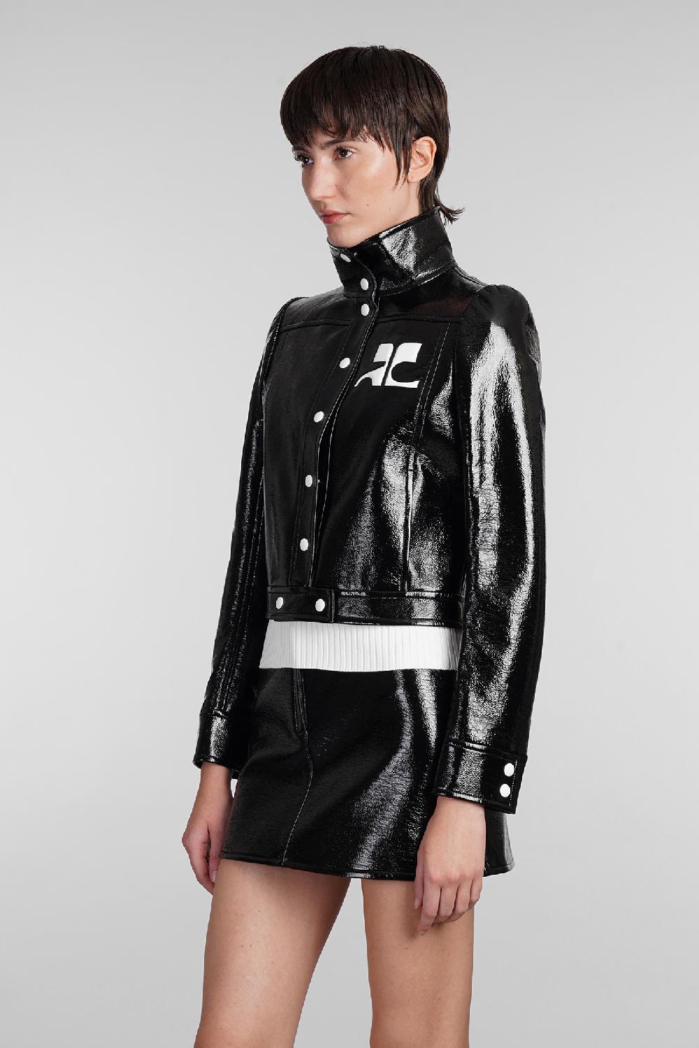 Deliberti Courreges Giacca casual in poliuretano nero cod. 408098 - Deliberti The Luxury Shopping Offerta