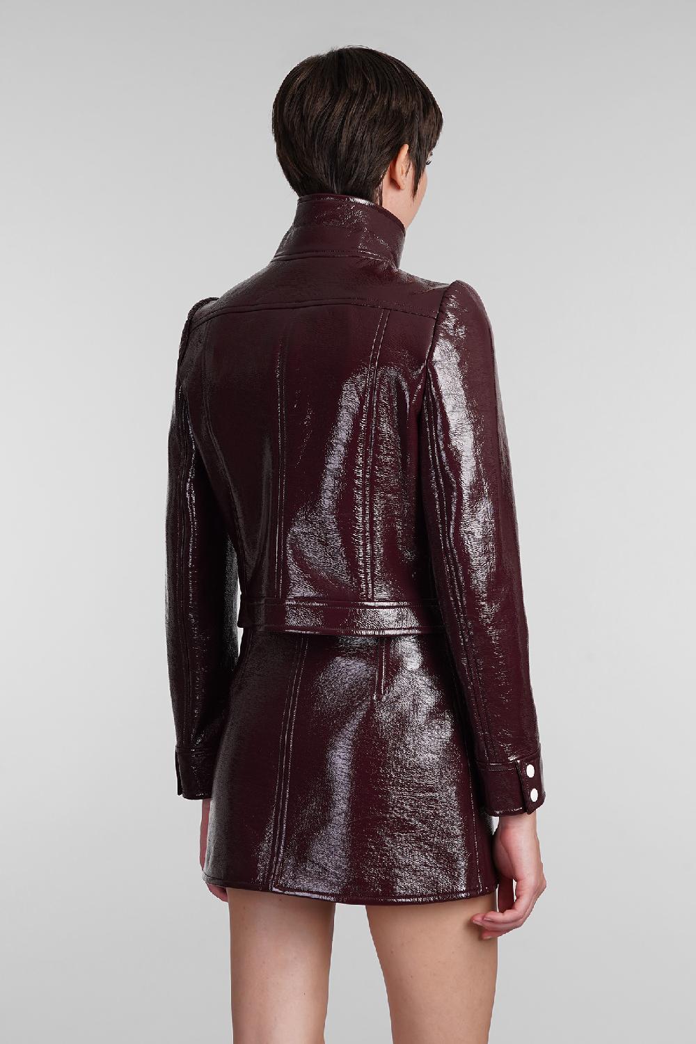 Deliberti Courreges Giacca casual in poliuretano bordeaux cod. 408099 - Deliberti The Luxury Shopping Offerte