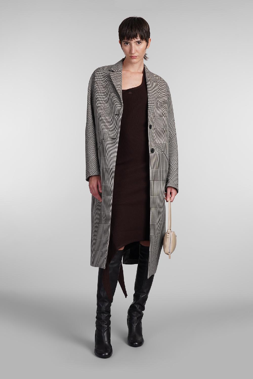 Deliberti Courreges Abito in viscosa marrone cod. 408103 - Deliberti The Luxury Shopping I Più Venduti
