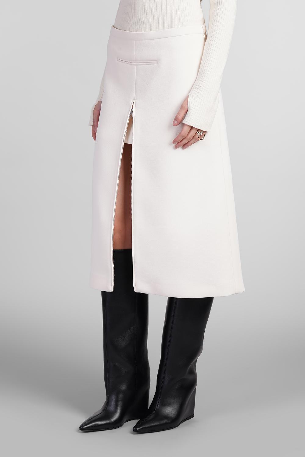 Deliberti Courreges Gonna in poliestere beige cod. 408120 - Deliberti The Luxury Shopping 2025