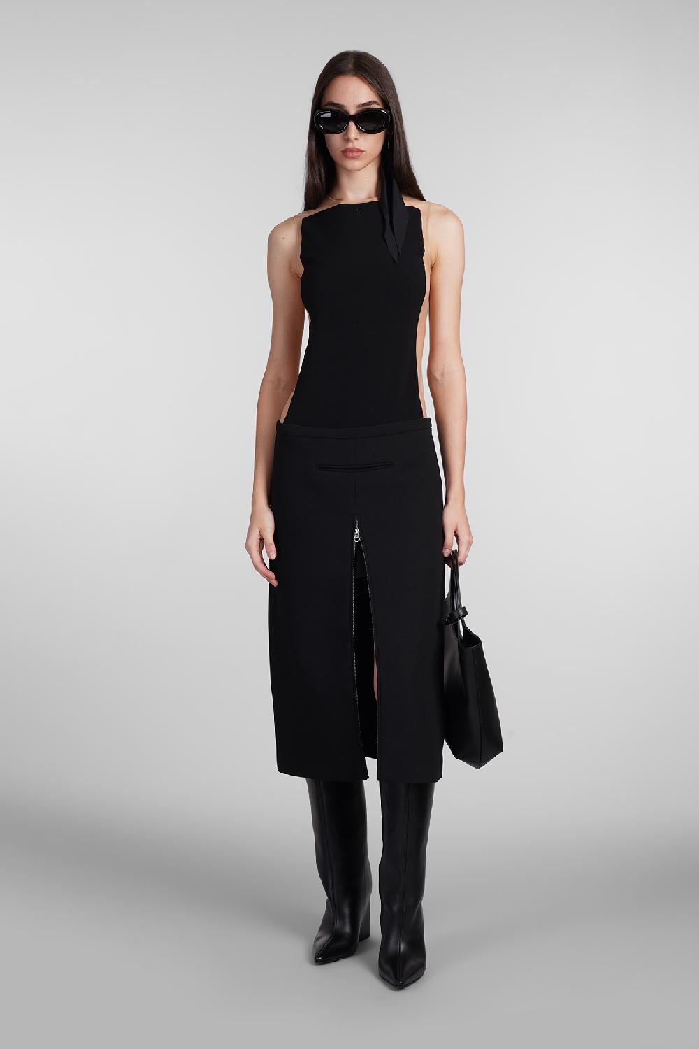 Deliberti Courreges Body in poliestere nero cod. 408554 - Deliberti The Luxury Shopping Nuovo